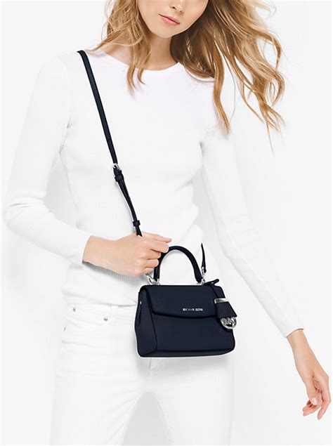 michael kors ava extra-small leather crossbody|MICHAEL Michael Kors Ava Extra Small Leather Crossbody .